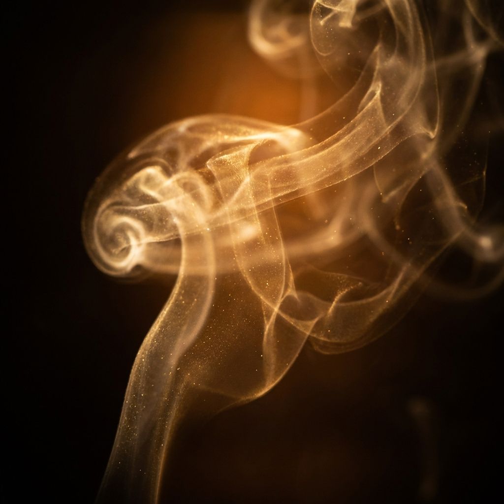 Mystischer Weihrauch im Licht